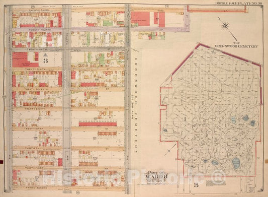 Historic Map - 1903 Brooklyn, (New York, N.Y.), 23Rd St 6Th Ave, 24Th St; Including 5Th Ave, 32Nd St 3Rd Ave; - Vintage Wall Art