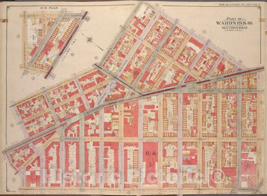 Historic Map - 1904 Brooklyn, (New York, N.Y.), Leonard St Gerry St Marcy Ave, Rodney St Broadway; Including Keap St South Fourth St Meserole St. - Vintage Wall Art