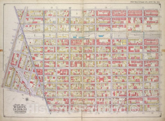 Historic Map - 1916 Brooklyn, (New York, N.Y.),Williams Ave, Riverdale Ave, Bristol St East New York Ave; Rockaway Ave, Atlantic Ave, East New York Ave, Vintage Wall Art