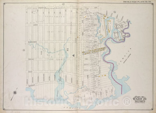 Historic Map - 1916, Brooklyn (New York, N.Y.) Part, No. 50; - Vintage Wall Art