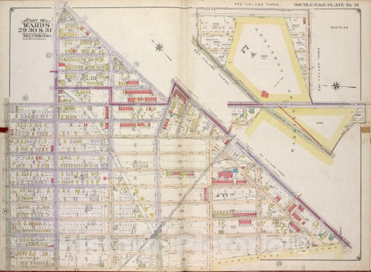 Historic Map - 1916 Brooklyn, (New York, N.Y.), West St 18Th Ave, Ocean Parkway, Ave L, Gravesend Ave, Ave K, Ave J; Including 54Th St 55Th St 15Th Ave, 45Th - Vintage Wall Art