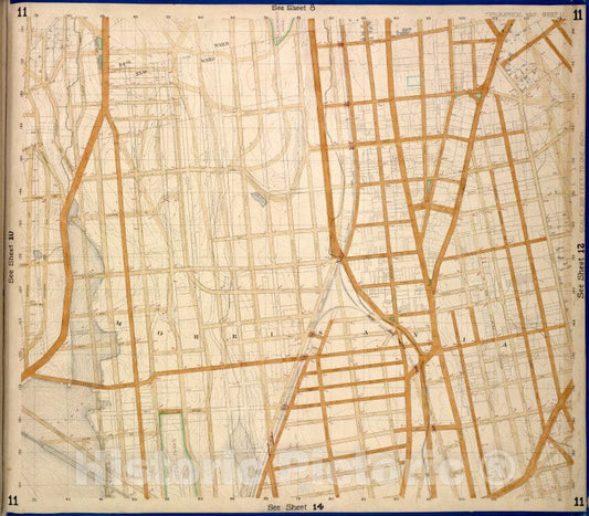 Historic Map - 1873 Bronx, Westchester, New York (N.Y.) Union, Tinton, Eacle, Ann'S, Rae, Cerman Pl, Brook, Bercen, 3Rd; 153Rd, Rail Road East, Vintage Wall Art