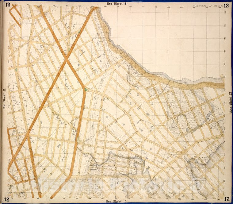 Historic Map - 1873 Bronx, Westchester County, New York (N.Y.) Sheet 12; Foote, Le Coster, Maxwell Conover, Wenman, Randall; Wetmore, Whitlock, Southern Blvd, Fox - Vintage Wall Art