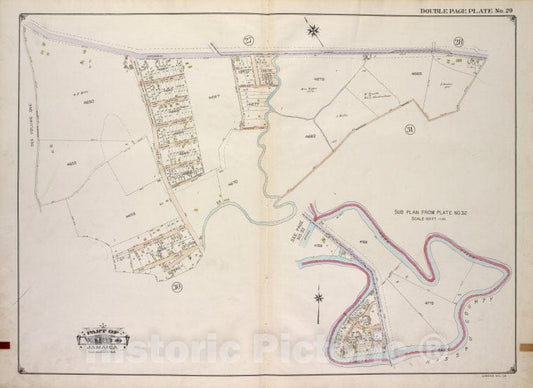 Historic 1913 Map - Queens, Vol. 1A, Double Page Plate No. 29; Part Of Ward 4 Jamaic - Vintage Wall Art