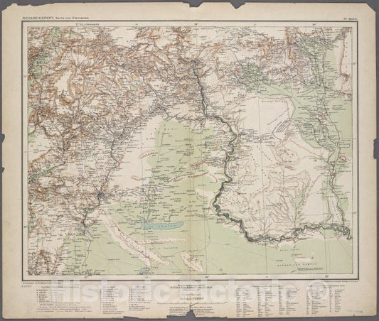 Historic 1902 Map - D5. Haleb.- Turkey - Maps - Vintage Wall Art, V2