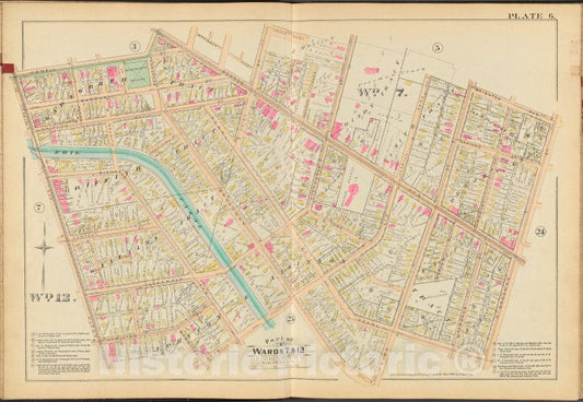 Historic 1888 Map - Rochester, Double Page Plate No. 6 [Map Bounded By Brighton Ave. - Vintage Wall Art