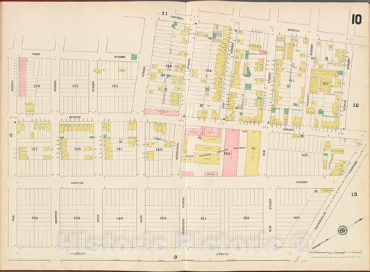 Historic Map - 1887 Hudson County, New Jersey, (N.J.), [Map Central Ave, Dubois St, Hackensack Turnpike, Palisade Ave, Oak St, West St.] - Vintage Wall Art
