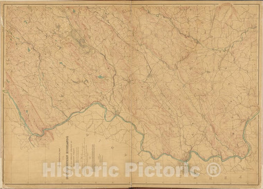 Historic Map - 1884 New Jersey (N.J.), New Jersey, Double Page Sheet No. 2 [Map Of Southwestern Highlands] - Vintage Wall Art
