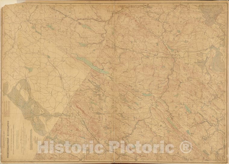 Historic Map - 1884 New Jersey (N.J.), New Jersey, Double Page Sheet No. 4 [Map Of Northeastern Highlands] - Vintage Wall Art