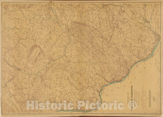 Historic Map - 1884 New Jersey (N.J.), New Jersey, Double Page Sheet No. 5 [Map Of Southwestern Red Sandstone] - Vintage Wall Art