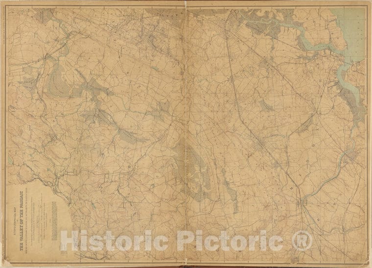 Historic Map - 1884 New Jersey, Double Page Sheet No. 6 [Map Of Central Red Sandstone] - Vintage Wall Art