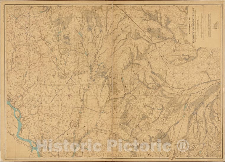 Historic 1884-89 Map - New Jersey, Double Page Sheet No. 12 [Map Of Mount Holly] - New Jersey - Atlas Of New Jersey. - Vintage Wall Art
