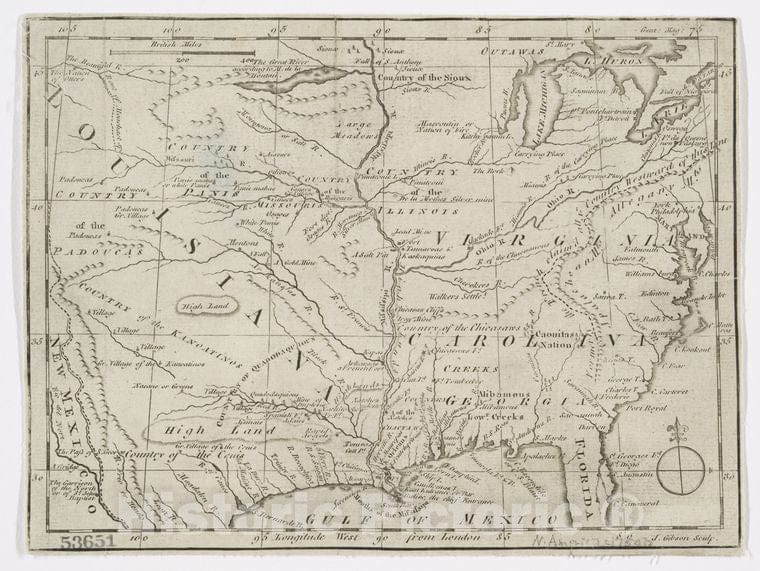 Historic 1763 Map - Map Of Spanish Louisiana And The American Colonies - Vintage Wall Art