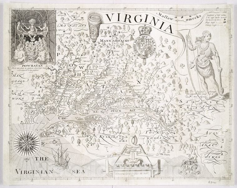 Historic 1819 Map - Virginia - Virginia - Maps - Early Works To 1800 - Facsimiles - Charts And Maps - Vintage Wall Art