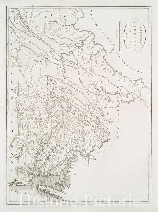 Historic 1796 Map - The State Of Virginia From The Best Authorities, 1796 - Virginia - Maps - Early Works To 1800 - Charts And Maps - Vintage Wall Art