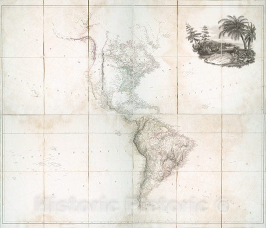 Historic 4Th September 1804 Map - Map Of America - America - Maps- - Charts And Maps - Vintage Wall Art