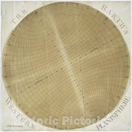 Historic Map - 1757 The Earth'S Western Planisphere. - Vintage Wall Art
