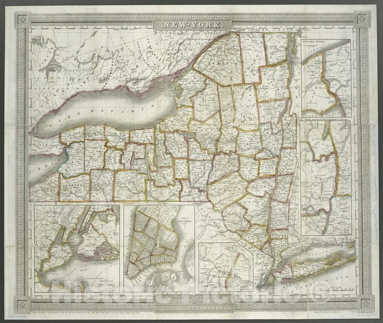 Historic Map - 1836 New York (N.Y.), New-York - Vintage Wall Art