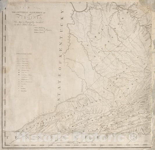 Historic Map - 1818 A Map Of Virginia : Formed From Actual Surveys And The Latest As Well As The Most Accurate Observations - Vintage Wall Art