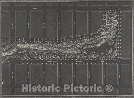 Historic 1887 Map - 101St St. & 102Nd St. And The East River.Of New York City And State - Manhattan - Vintage Wall Art