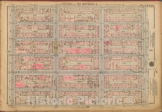 Historic 1927 Map - Plate 113, Part Of Section 5: [Bounded By E. 83Rd Street, York A - Vintage Wall Art