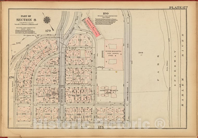 Historic 1927 Map - Plate 177, Part Of Section 8: [Bounded By Fairview Avenue, St. N - Vintage Wall Art