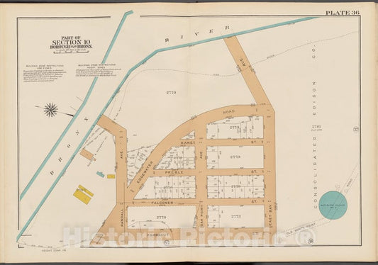 Historic 1942 Map - Double Page Plate No. 36, Part Of Section 10, Borough Of The Bro - Vintage Wall Art
