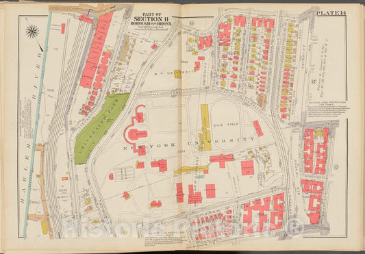 Historic 1938 Map - Double Page Plate No. 14, Part Of Section 11, Borough Of The Bro - Vintage Wall Art