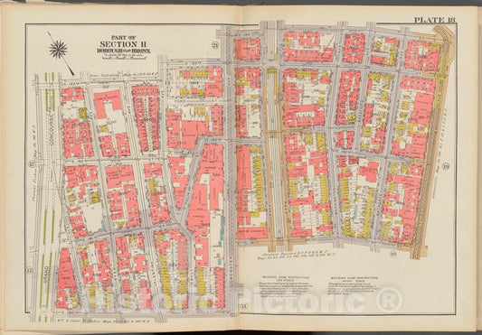 Historic 1938 Map - Double Page Plate No. 18, Part Of Section 11, Borough Of The Bro - Vintage Wall Art