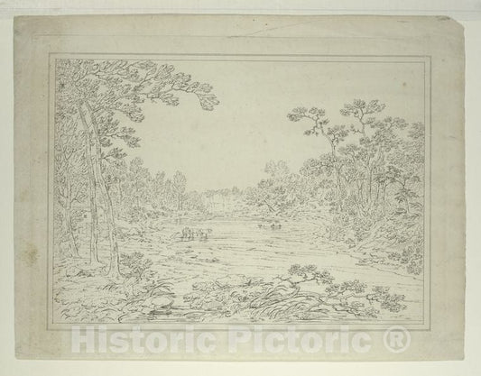 Historic Map - Passaic River, Near The Village Of Paterson. - Passaic River (N.J.) American Historical Prints. - Vintage Wall Art