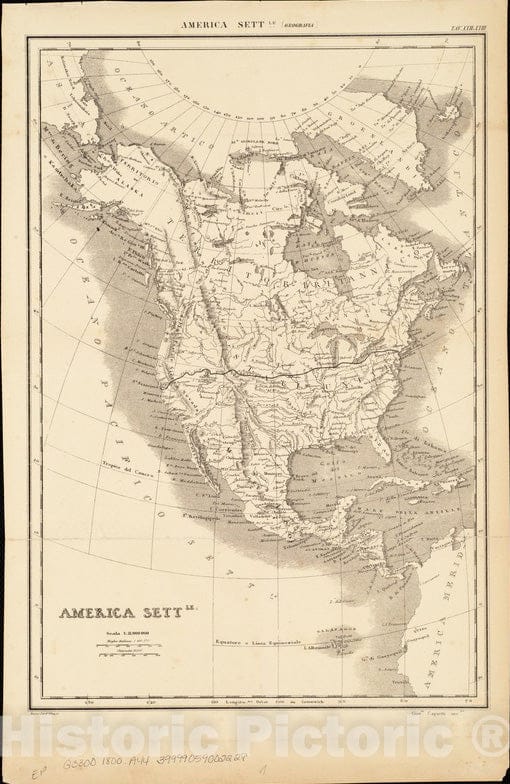 Historical Map, 1800-1899 America Settle, Vintage Wall Art