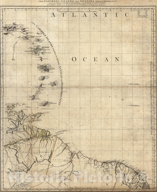 Historic 1777 Map - The North American Atlas, Selected from The Most Authentic maps, Charts, Plans, c. hitherto published. - A Chart of The Gulf of St. Lawrence