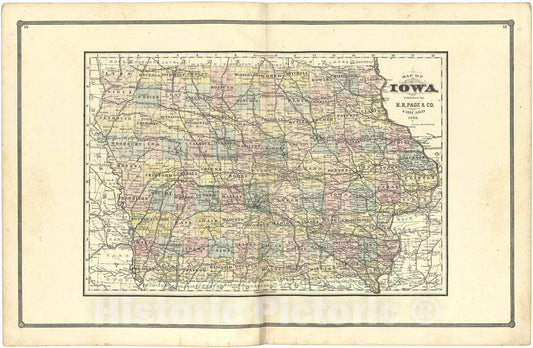Historic 1885 Map - Illustrated Atlas of Lake County, Illinois : containing maps of Every Township in The County - Map of Minnesota - Atlas of Lake County, Illinois, Illustrated