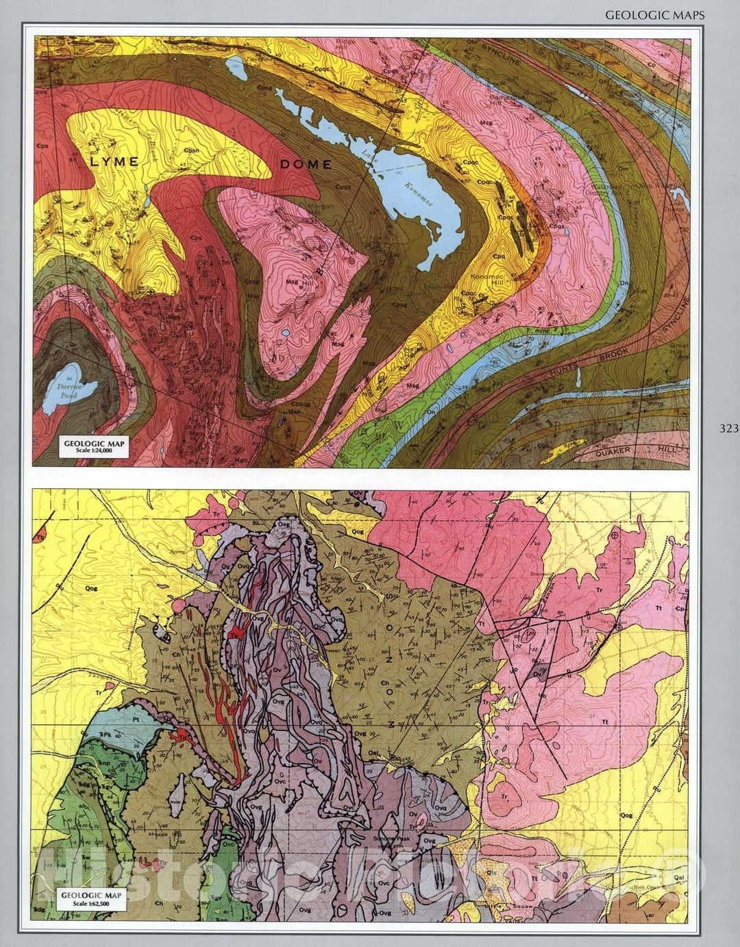 Historic 1970 Map - The National Atlas of The United States of America. - Geologic Maps