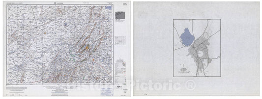 Historic 1955 Map - India and Pakistan 1:250,000. - Ajmer, India 1962