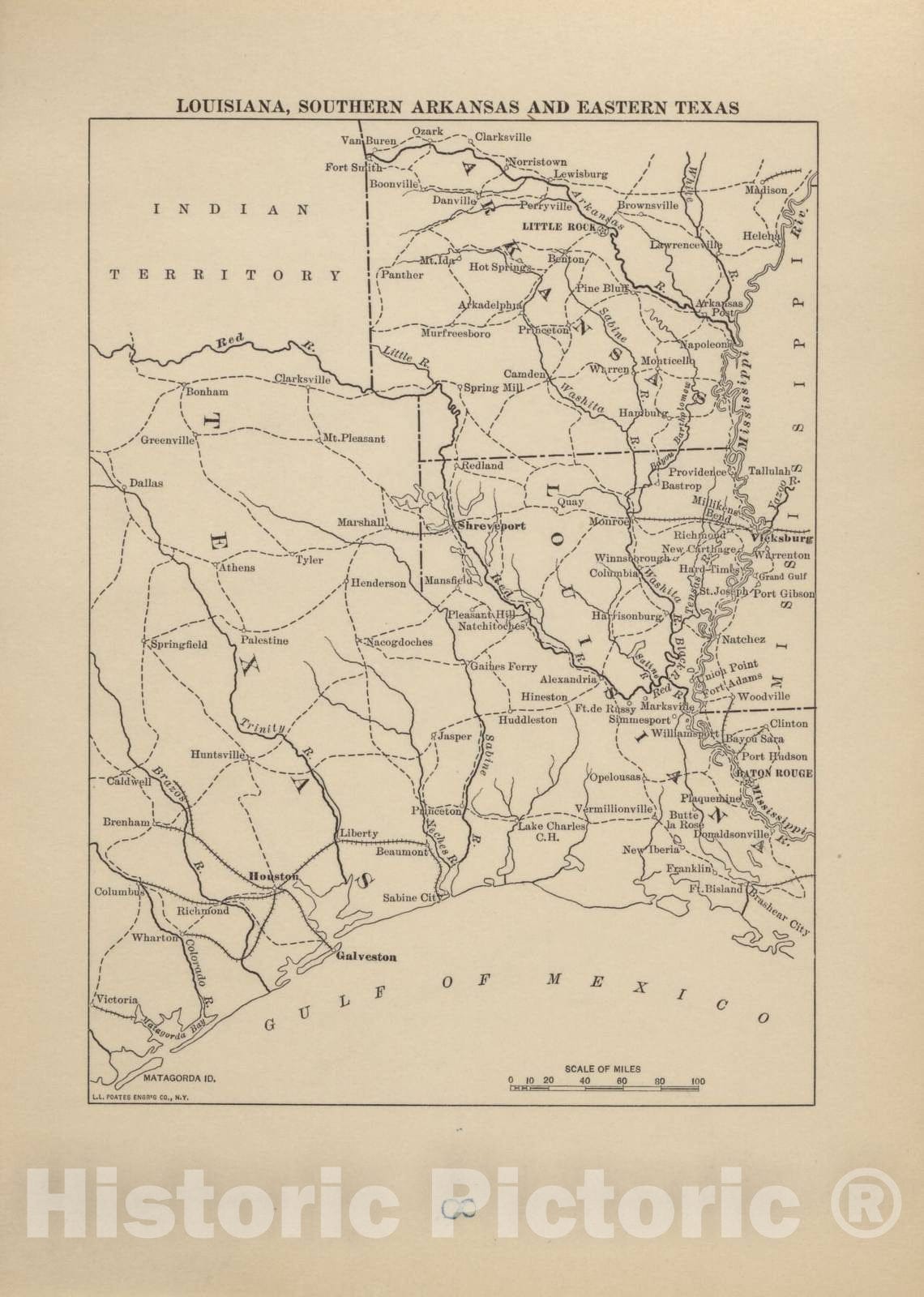 Historic 1914 Map - Campaigns of The American Civil War-Atlas - Territory Between Frederick, Md. and Harrisburg, Pa. - American Civil War Atlas