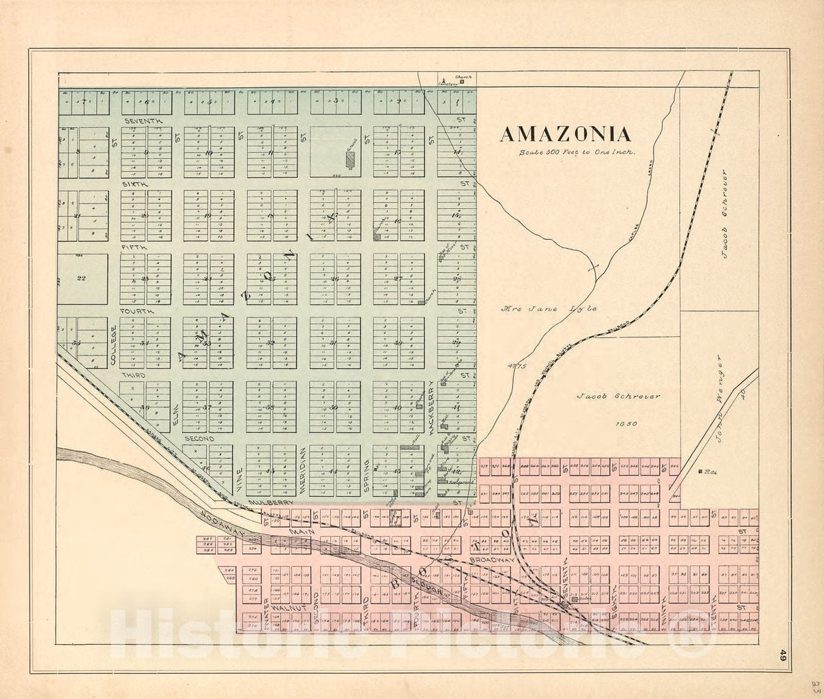 Historic 1898 Map - Atlas of Andrew County, Missouri : Including plats of The villiages, Cities and townships of The County - Bolckow - Atlas of Andrew County, Missouri