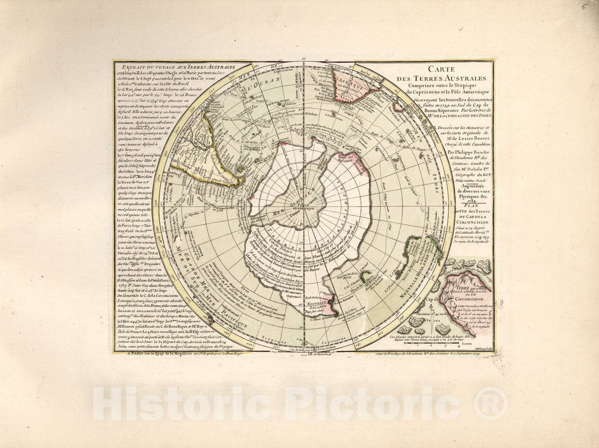Historic 1757 Map - Cartes et Tables de la gÃ©ographie Physique ou naturelle - Carte du Globe Terrestre