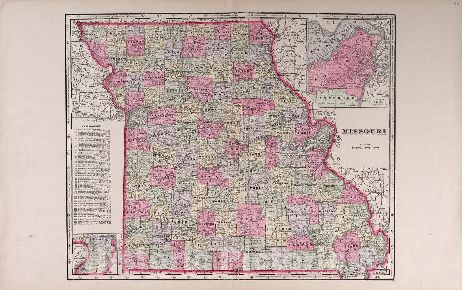 Historic 1904 Map - Plat Book of Jackson County, Missouri - Greenwood