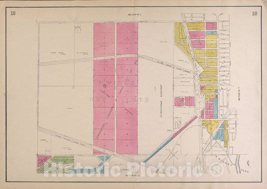 Historic 1924 Map - Atlas of Fort Wayne, Allen County, Indiana - Outline Map-Continued - Atlas of Fort Wayne, Indiana 14