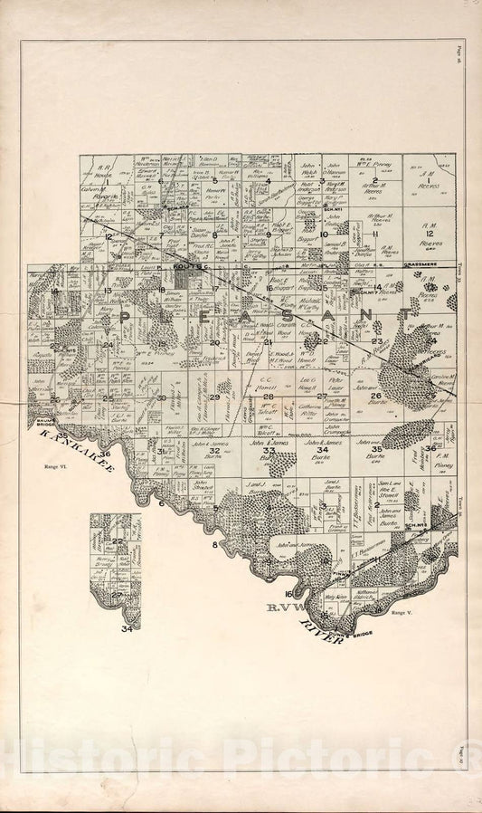 Historic 1895 Map - Lee and Lee's Atlas of Porter County, Indiana : Illustrated - Valparaiso - Atlas of Porter County, Indiana : 1