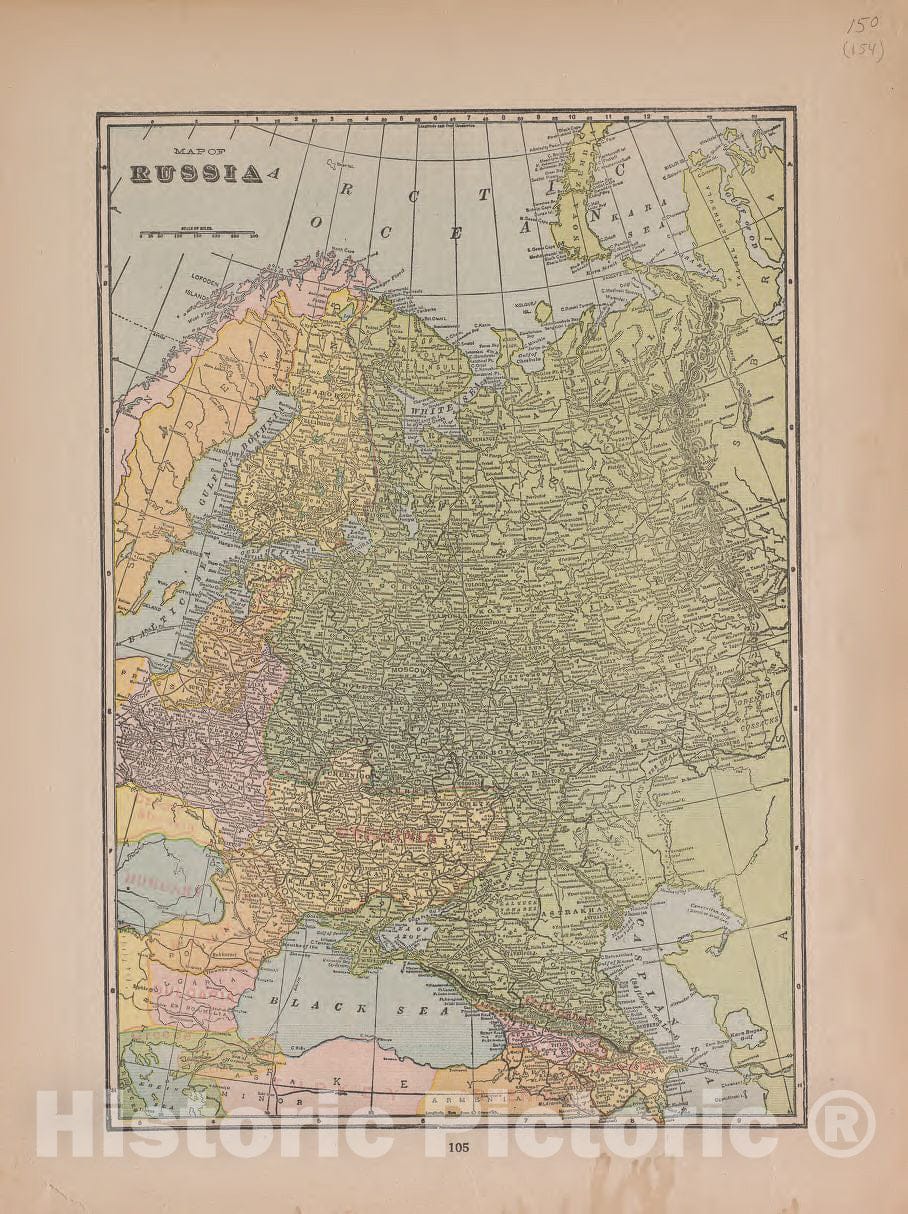 Historic 1921 Map - Atlas of Plymouth County, Iowa - Russia - Atlas of Plymouth County and The World