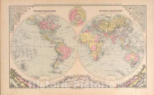 Historic 1912 Map - Plat Book of Preble County, Ohio - Western, Eastern Hemisphere