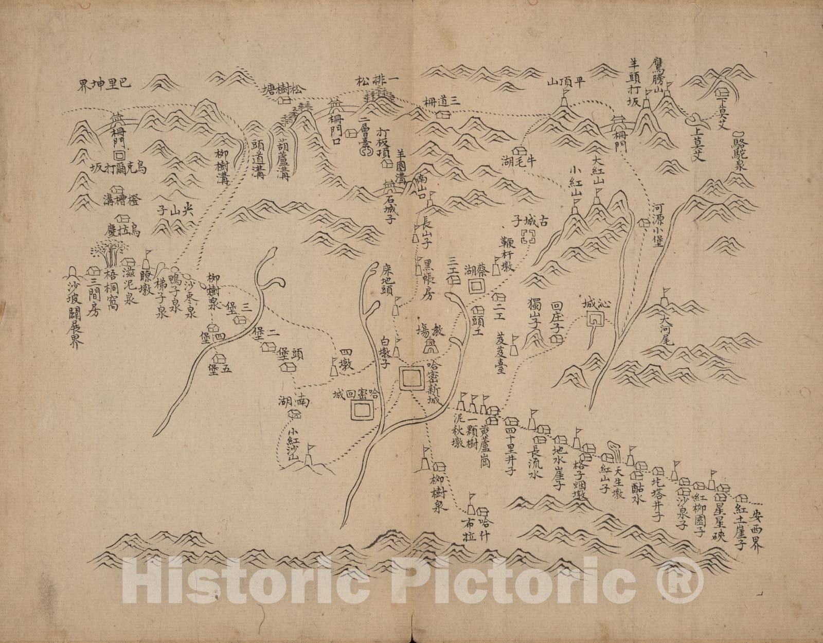 Historic 1759 Map - Xinjiang Quan tu. - Xinjiang - 3