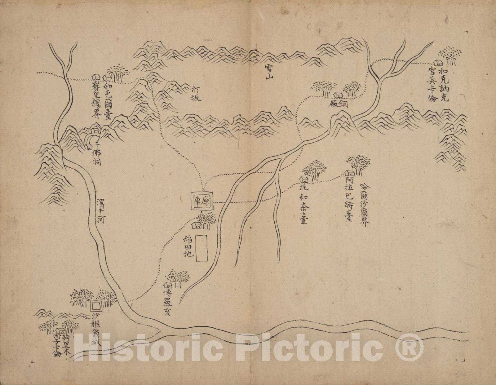 Historic 1759 Map - Xinjiang Quan tu. - Xinjiang - 10