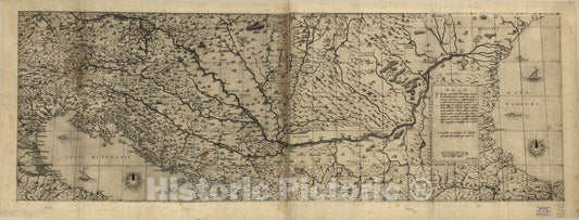 Historic 1575 Map - Geografia tavole Moderne di geografia. - Europe