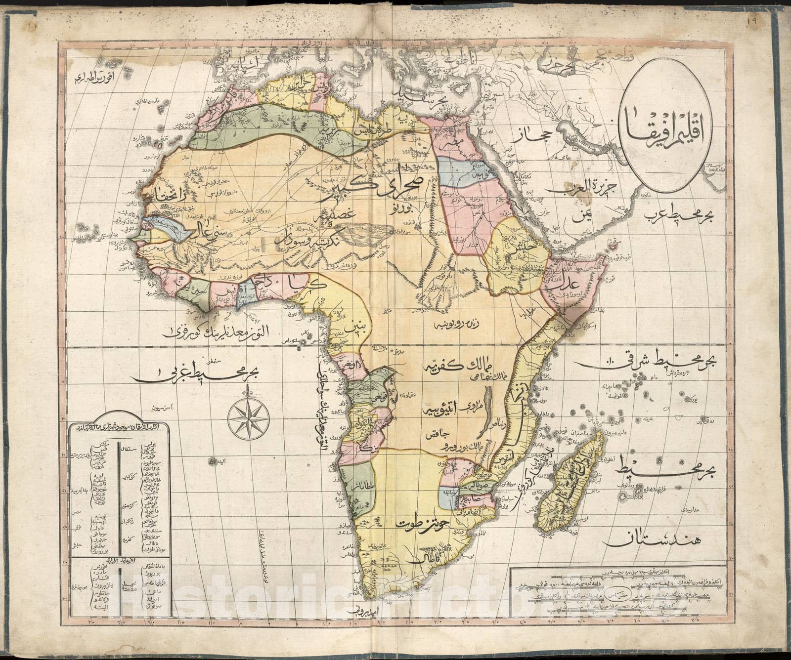 Historic 1803 Map - Cedid Atlas tercÃÂ¼MESI - Africa