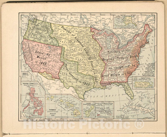 Historic 1913 Map - Atlas of The Mexican Conflict - United States and Possessions - Atlas of The Mexican Revolution