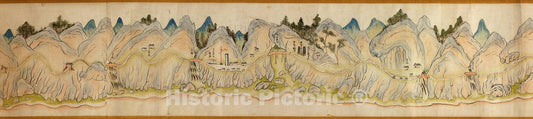 Historic 1750 Map - Shan Jing Shu dao tu - Image 6 of Shan Jing Shu dao tu -