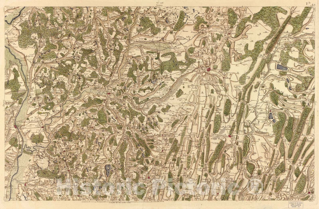 Historic 1756 Map - Carte de France - Image 121 of Copy 2